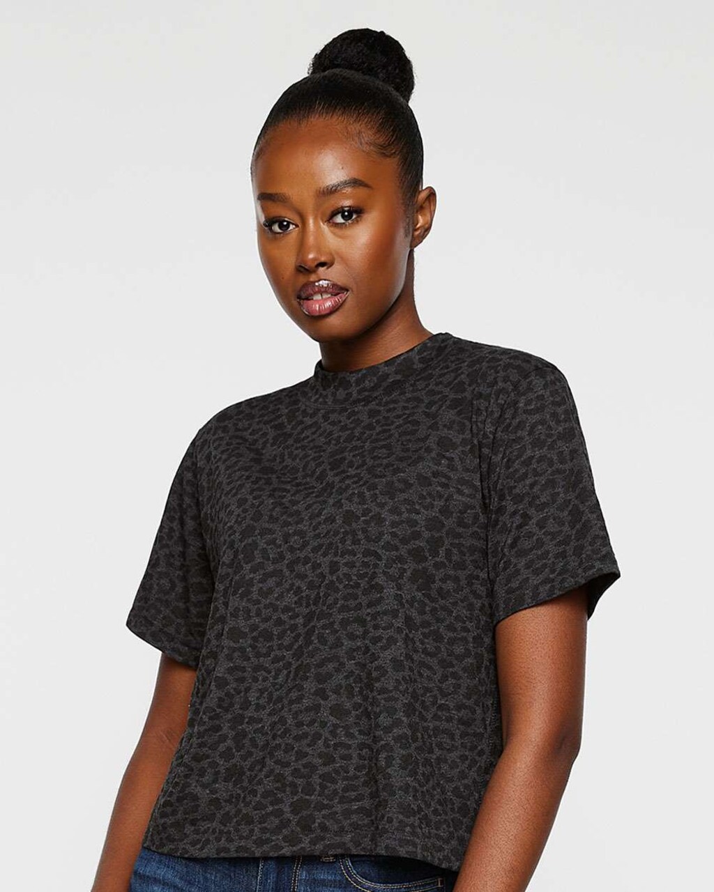 Women’s Boxy Crewneck Short Sleeve Tee for Casual, Trendy & Everyday Comfort Wear